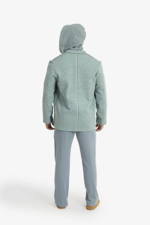 Short jacket with patch pockets