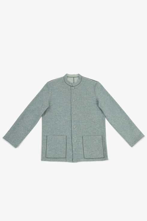 Short jacket with patch pockets