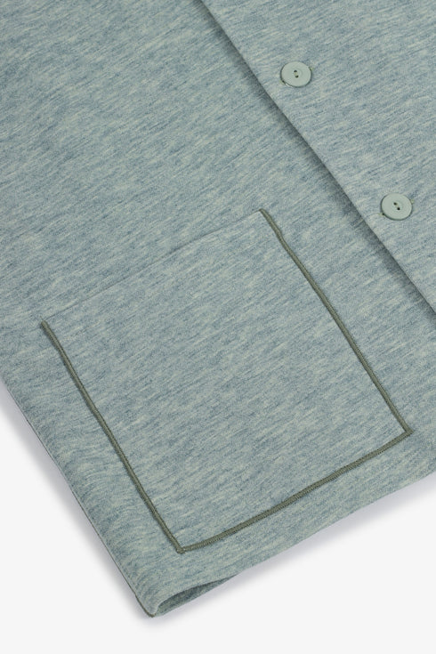 Short jacket with patch pockets