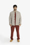 Short jacket with patch pockets