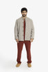 Short jacket with patch pockets