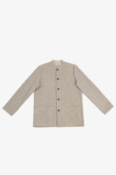 Short jacket with patch pockets