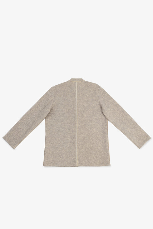 Short jacket with patch pockets