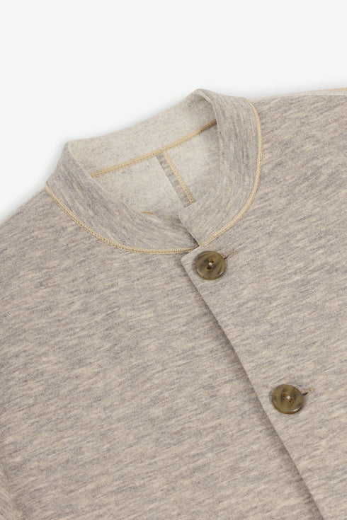Short jacket with patch pockets