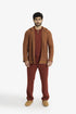 Patterned jacquard hooded jacket