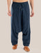 Harem pants with drawstring detail embroidery
