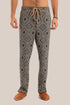 Printed elastic waistband quilted Pants