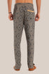 Printed elastic waistband quilted Pants