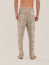 Printed elastic waistband quilted Pants