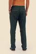 Straight leg cotton pants with elastic waistline and pockets
