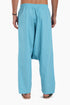 Harem pants in cotton with elastic waist and pockets