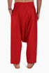 Harem pants in cotton with elastic waist and pockets
