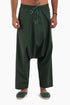 Harem pants in cotton with elastic waist and pockets