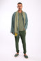 Cargo sweatpants in cotton and viscose cashmere with side pockets
