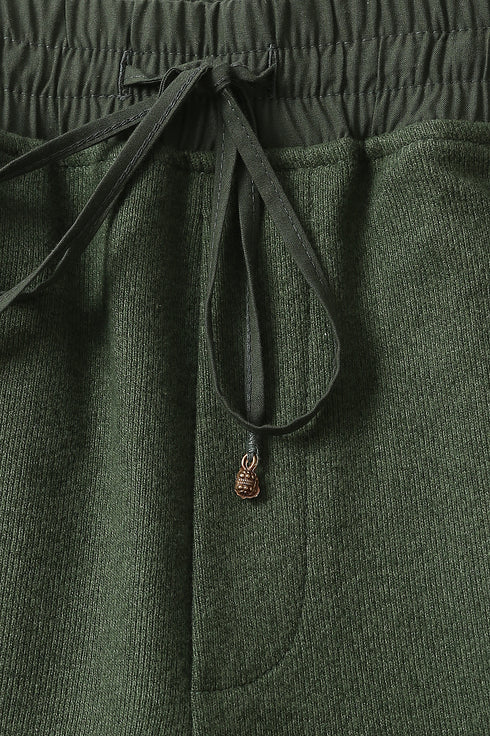 Cargo sweatpants in cotton and viscose cashmere with side pockets