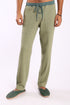 Sweatpants in cotton blend jacquard with front and back pockets