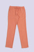 Refined slub cotton pants