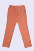 Refined slub cotton pants