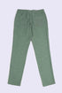 Refined slub cotton pants