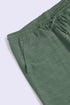 Refined slub cotton pants