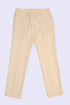 Refined slub cotton pants