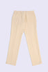 Refined slub cotton pants