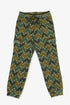 Quilted cotton cargo pants with drawstring