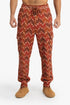 Quilted cotton cargo pants with drawstring