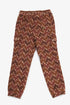 Quilted cotton cargo pants with drawstring