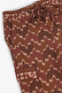 Quilted cotton cargo pants with drawstring