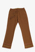 Jacquard straight-leg pants with drawstring