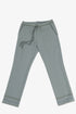 Jacquard straight-leg pants with drawstring
