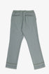 Jacquard straight-leg pants with drawstring