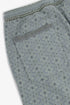 Jacquard straight-leg pants with drawstring