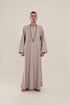Long jellabiya with round neckline