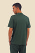 T-Shirt in cotton with round neckline with front opening