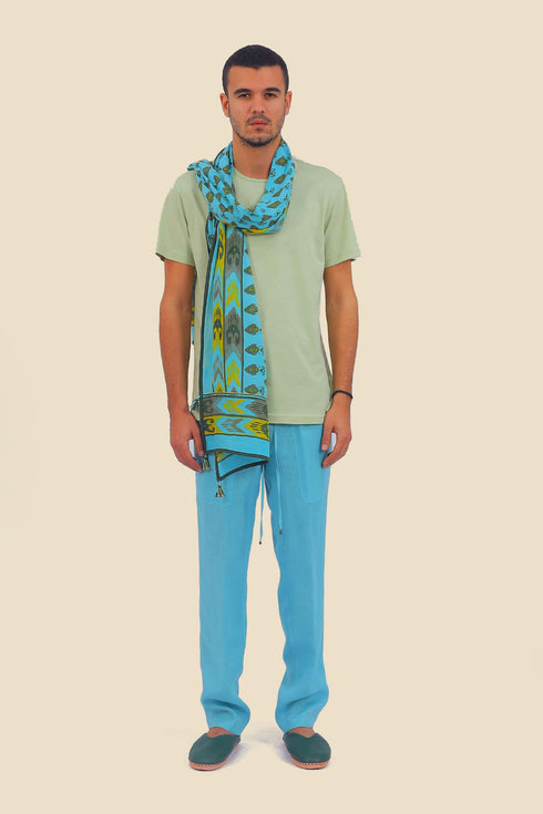 T-Shirt in cotton jersey with round neckline