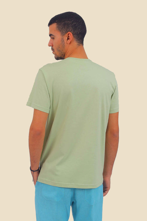 T-Shirt in cotton jersey with round neckline
