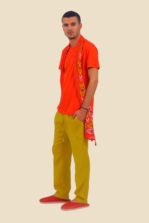 T-Shirt in cotton jersey with round neckline