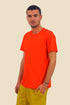 T-Shirt in cotton jersey with round neckline