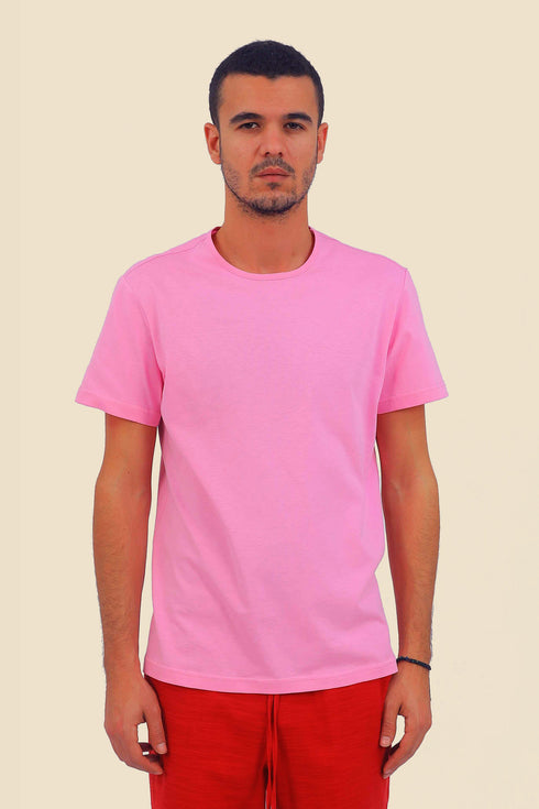 T-Shirt in cotton jersey with round neckline