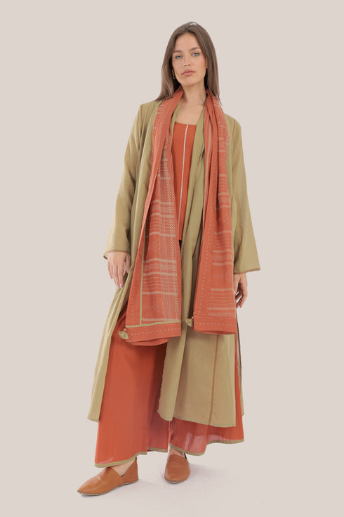 Long Coat with draped shawl collar