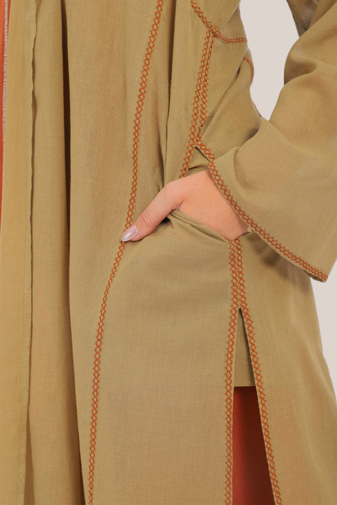 Long Coat with draped shawl collar
