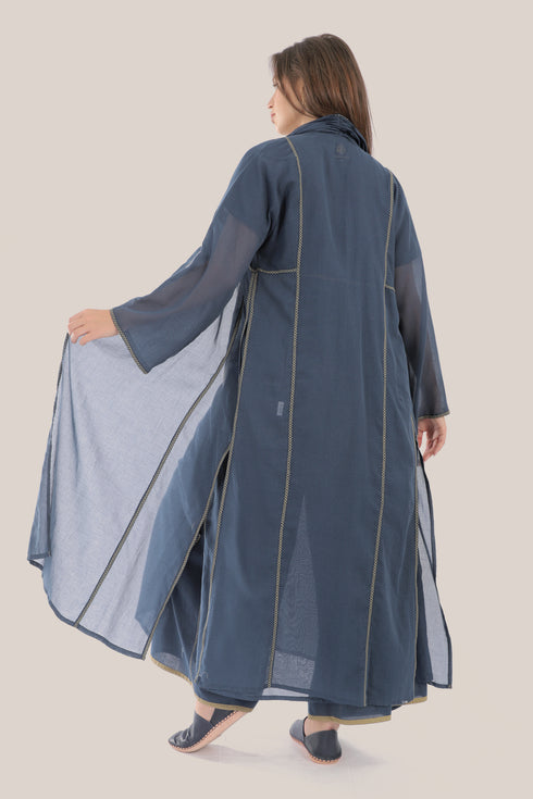 Long Coat with draped shawl collar