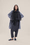 Short coat in furry wool blend