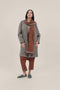 Short coat in furry wool blend
