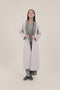 Embroidered Wool long Coat