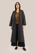 Embroidered Wool long Coat