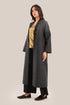 Embroidered Wool long Coat