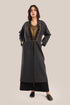 Embroidered Wool long Coat